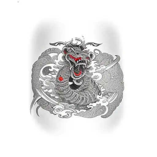 Arm Ring Of A Sneak Eating Itself