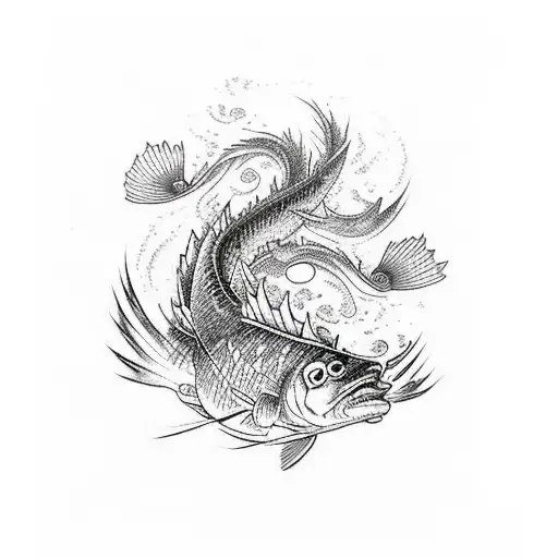 All Kinds Of Salt Water Fish All Over For Arm