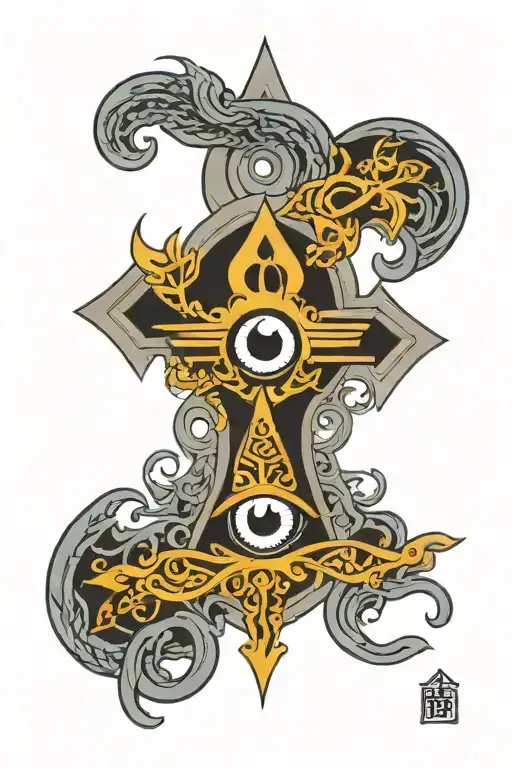 Ankh Symbol With Eye