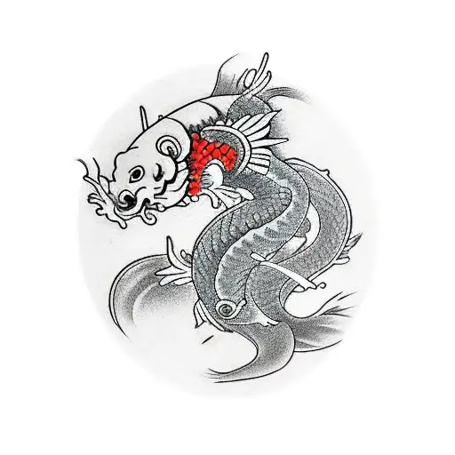 Dragon With Pez Koi