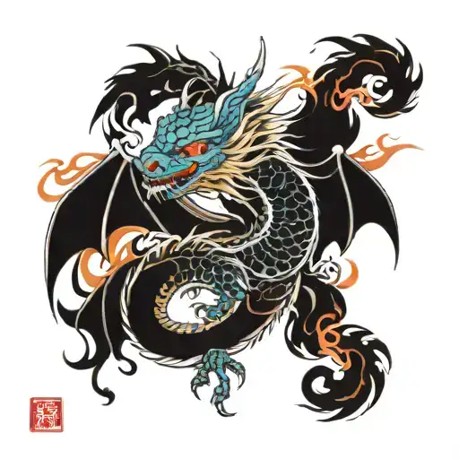 A Dragon With Wings Of Ice And Fire