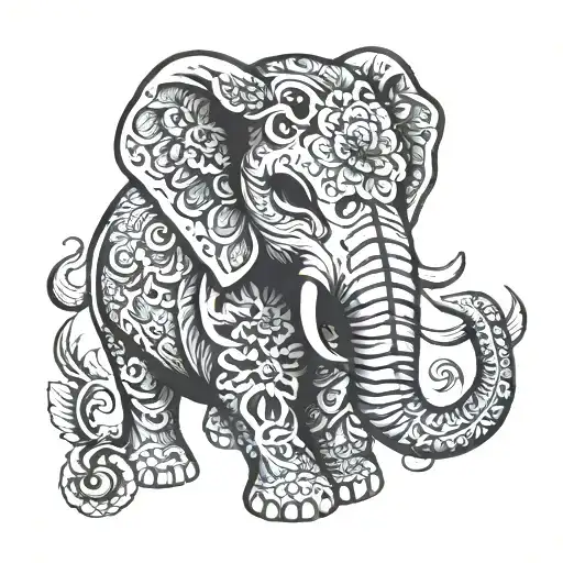 Elephant Sugar Skull