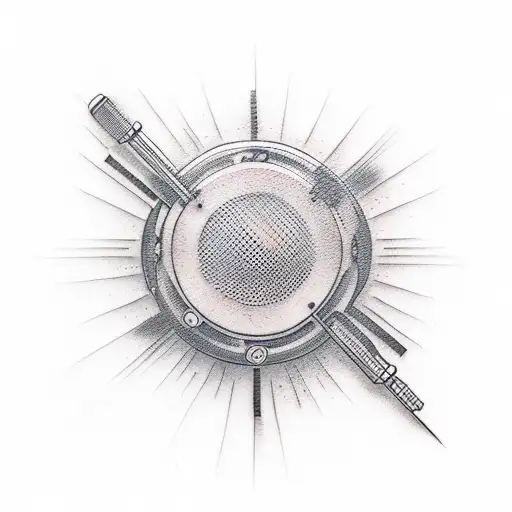 3D Realistic Modern Microphone