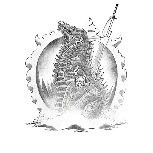 Samurai Killing Godzilla