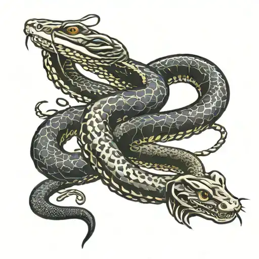 Snake With Rosary Beads