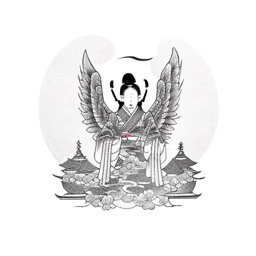 Una Angel Agarrando Una Balanza