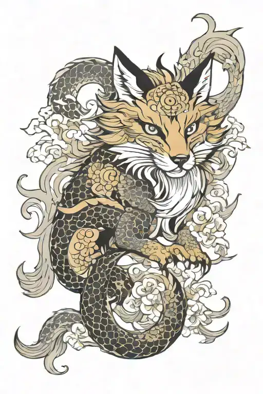 Fox And Dragon