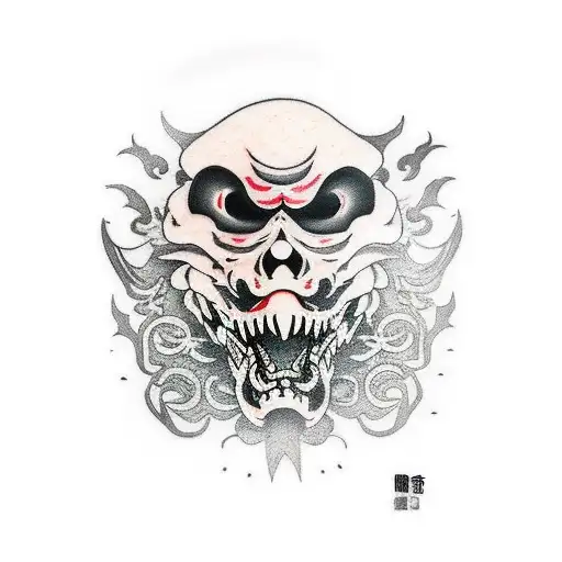 Japanese Reaper Death Seal Mask