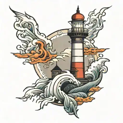 A Lighthouse Old School Style