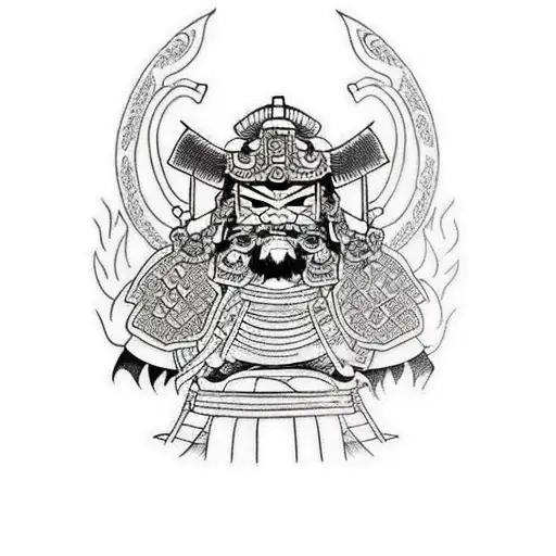 Samurai Made Of Symbols