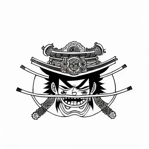Luffy Samurai Pirata Gomu