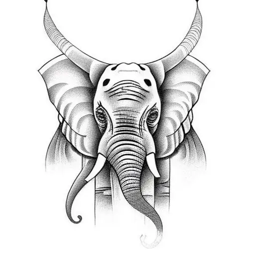 Elephant With Human Eyes