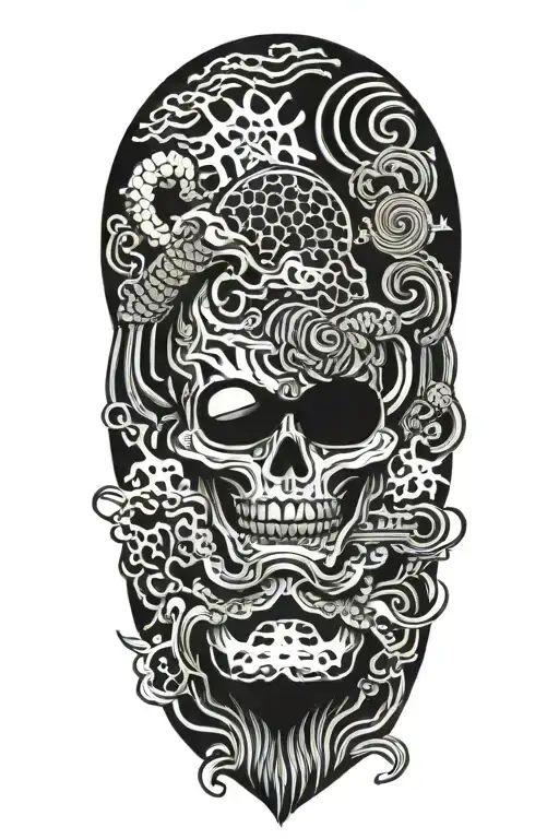 Traditional Japanese Tattoo Design Inspired By Computers