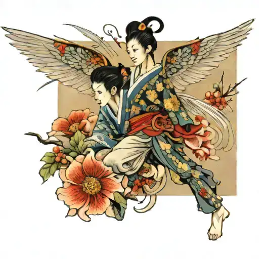 Flying Male Fairy Mysterious And Atractive