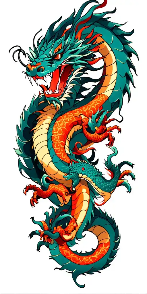 Dragons Fighting Each Other