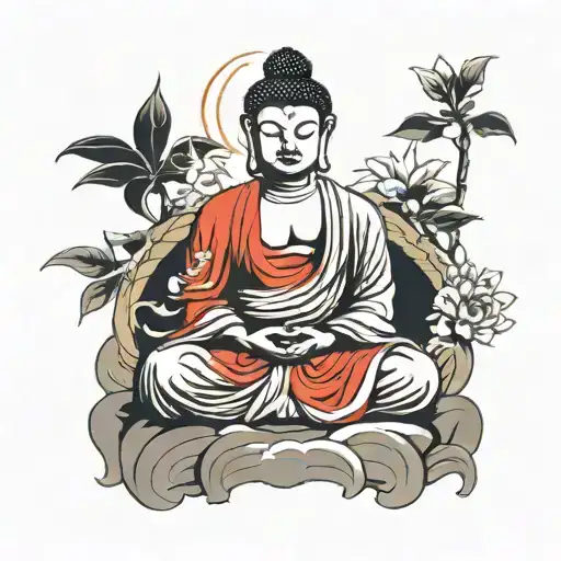 Buddha Sitting In Meditation