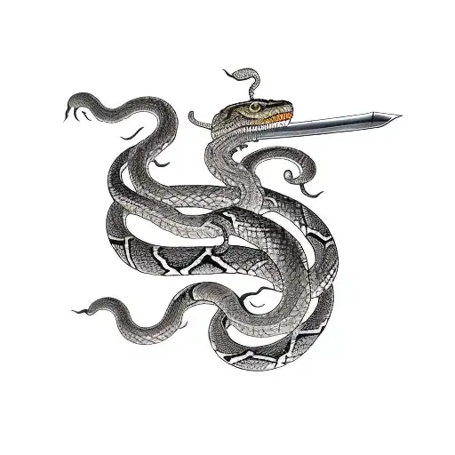 Sword With Snake
