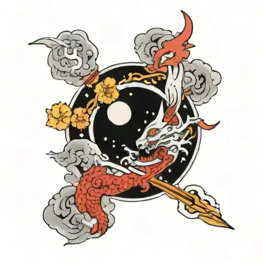 Michigan Tech Moon With Space Surrounded