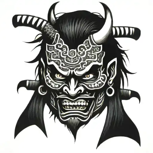 Samurai Oni Mask
