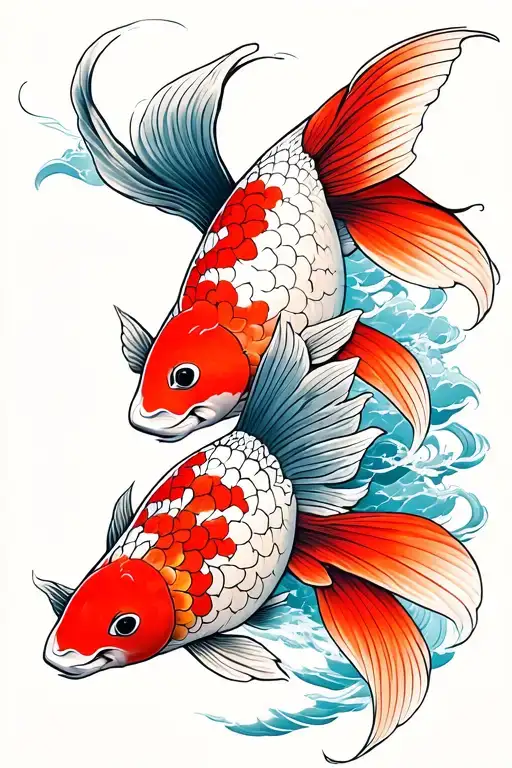 2 Koi Fish