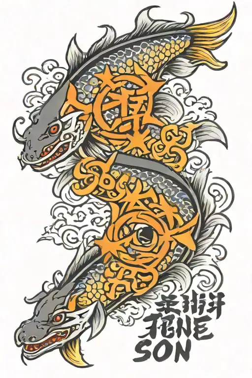 Text Saying Mighty Fine Son