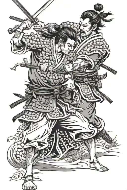 Samurai Warrior Fight Scene