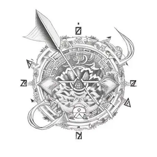 Cancer Zodiac Sign With Arrow