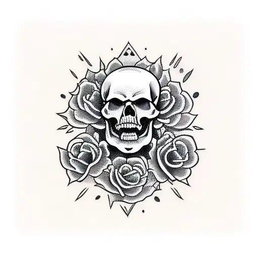 Skull And Roses Full Body