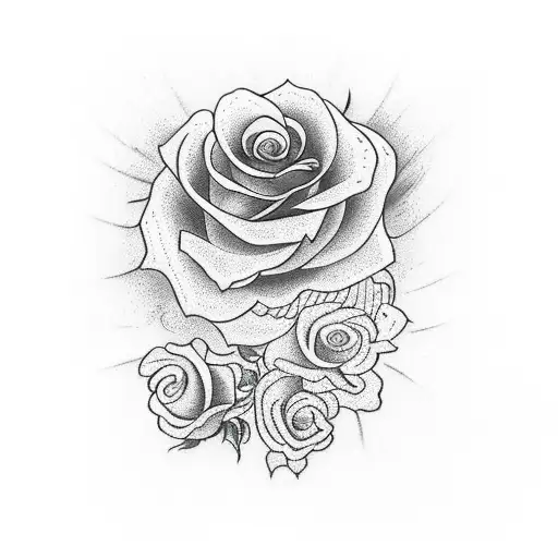 A Woman Going Out Of A Rose