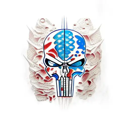 Marvel Punisher With Sympols