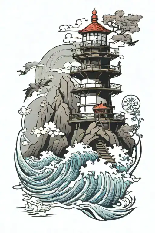 Lighthouse Surrounded