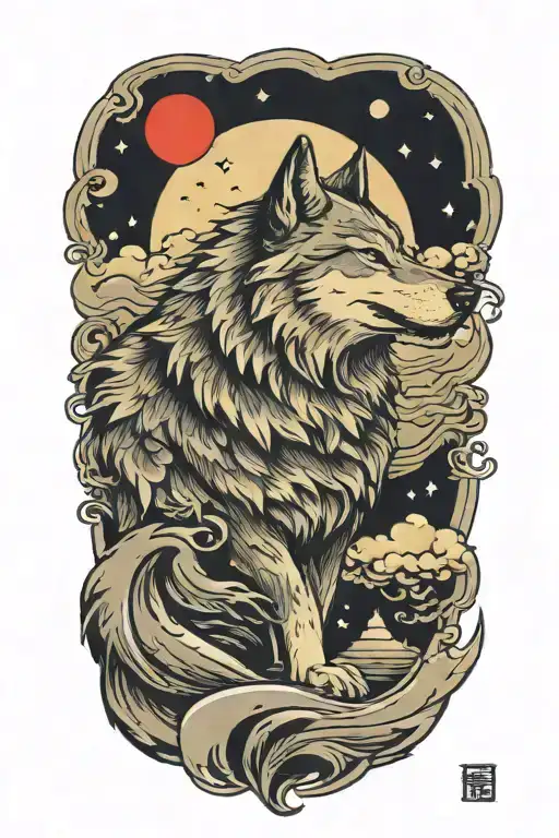 Wolf Howling At The Moon