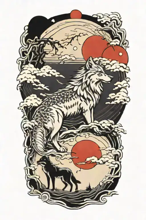 Wolf Howling At The Moon