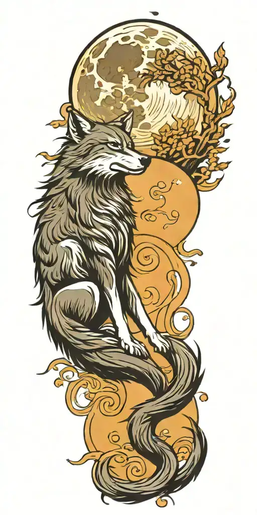 Wolf Howling At The Moon