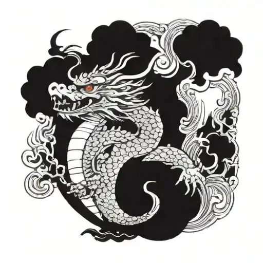 Japanese Dragon Emerging
