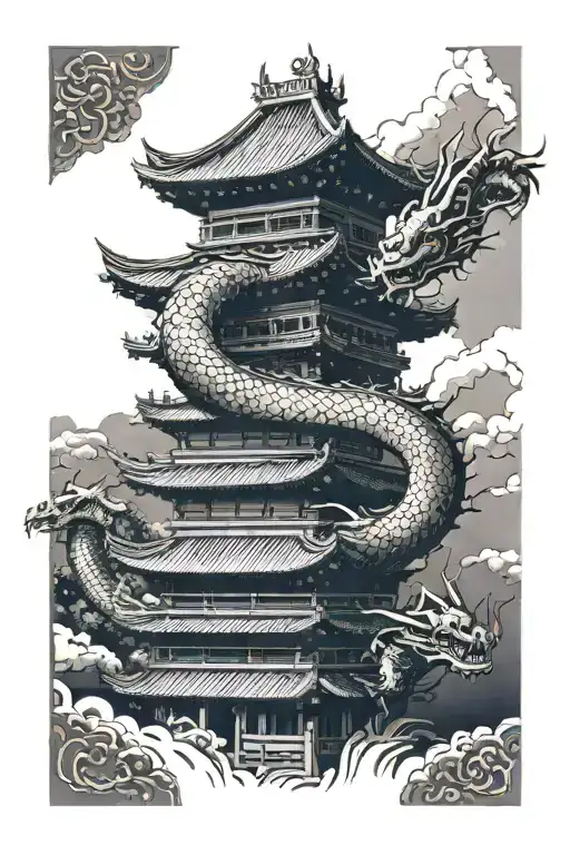 Tower With Dragon Wrapping