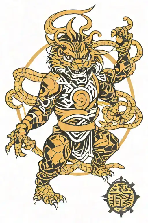 A Geometric Design Symbolizing The Concept Of Ego Being The Strongest And Love Being The Weakest