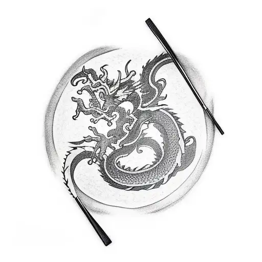 Oriental Dragon Sleeve