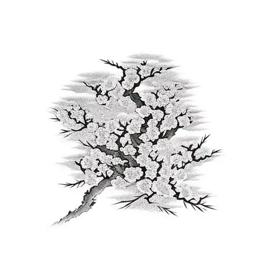 Flowers Cherry Trees Clouds Sun