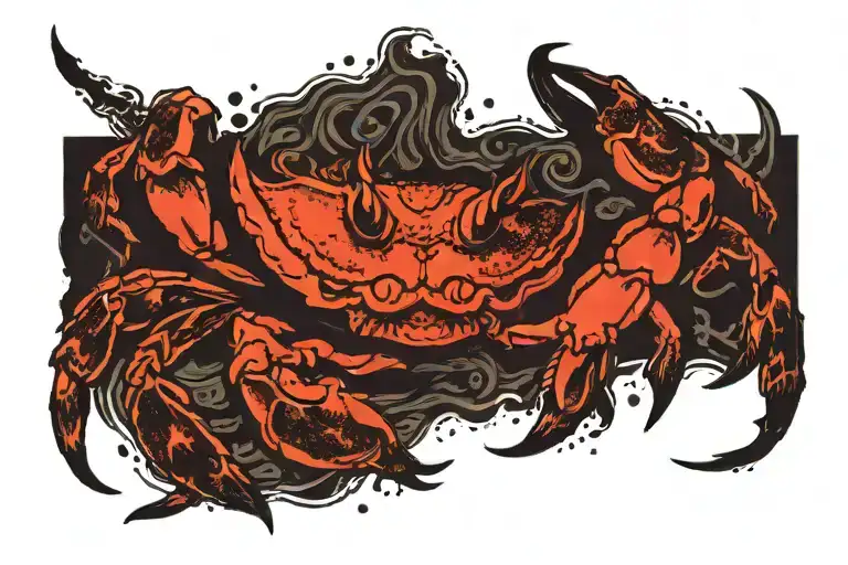 Crab Tearing Off Its Own