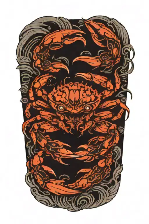 Crab Tearing Off Its Own