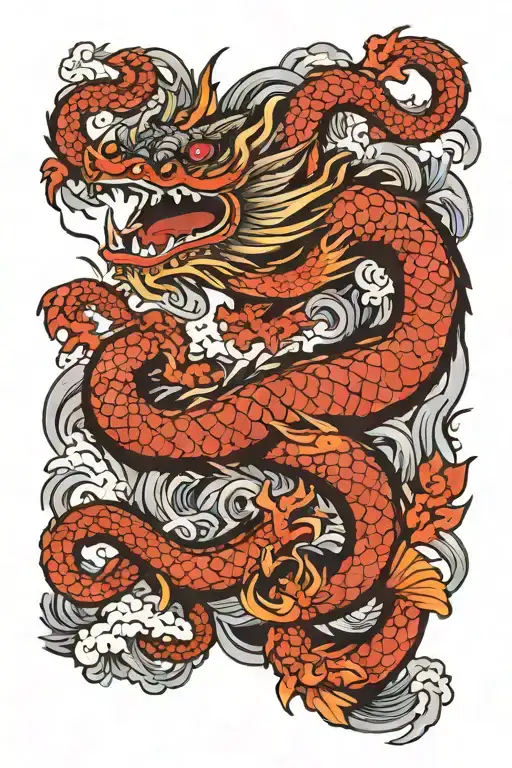 Dragon Surrounding The Arm
