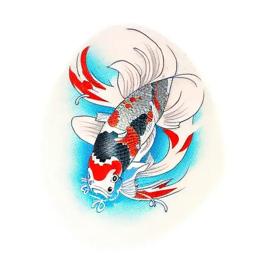 2 Koi Fish Small