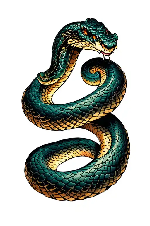 Snake Coiled