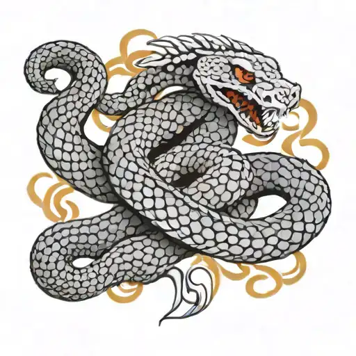 Viper Snake With Scales