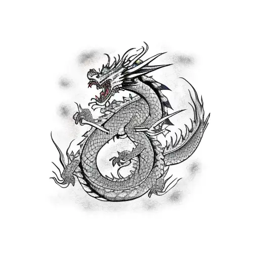 Dragon And Nine Tails