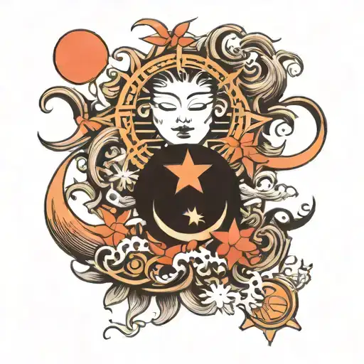 Star Sun And Moon