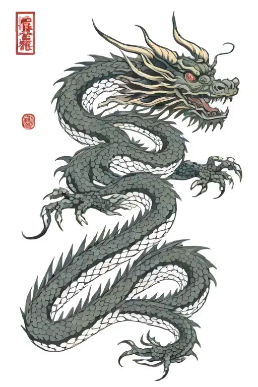 Asian Dragon Wraped