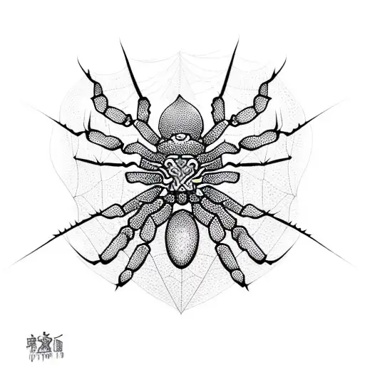 Spider With Spiderweb