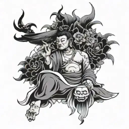 Bhavacakra With Buddha On Top